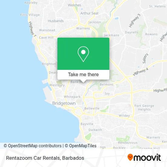 Rentazoom Car Rentals map