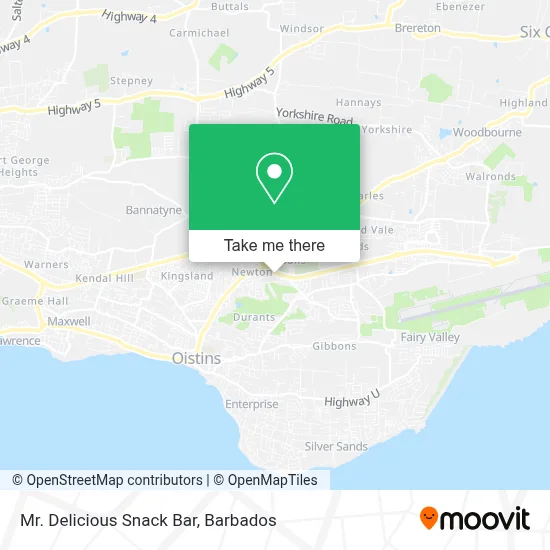 Mr. Delicious Snack Bar map