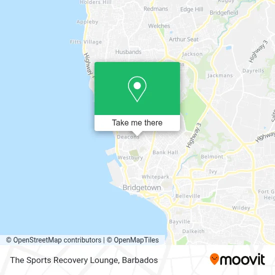 The Sports Recovery Lounge map