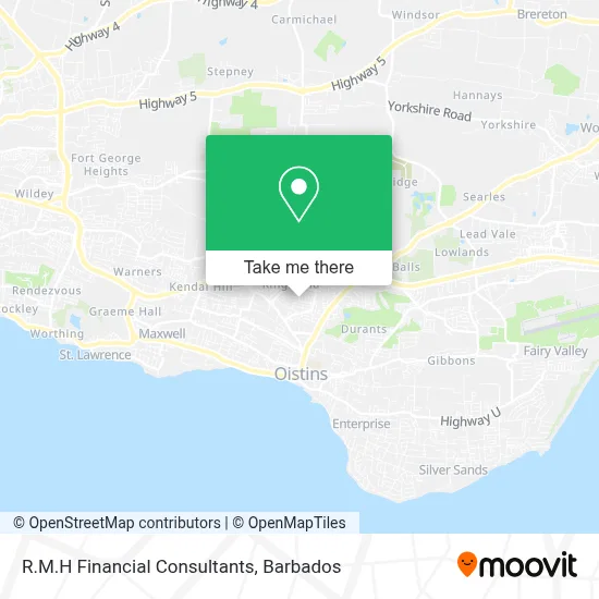 R.M.H Financial Consultants map