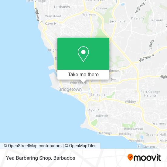 Yea Barbering Shop map