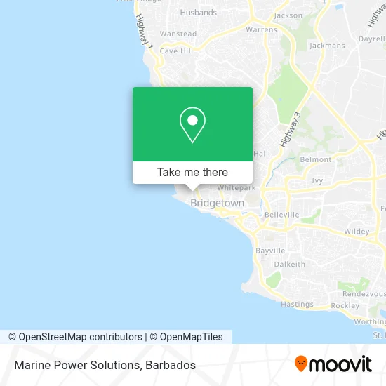 Marine Power Solutions map
