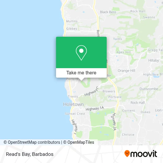 Read's Bay map