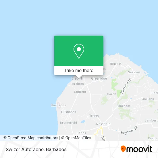 Swizer Auto Zone map