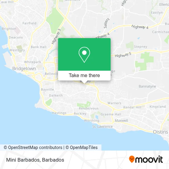 Mini Barbados map