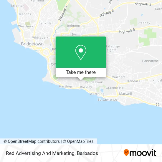 Red Advertising And Marketing map