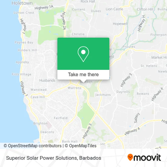 Superior Solar Power Solutions map