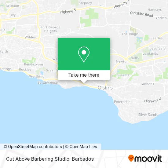 Cut Above Barbering Studio map