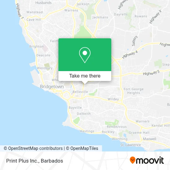 Print Plus Inc. map