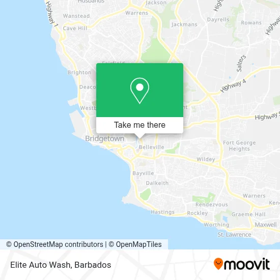 Elite Auto Wash map