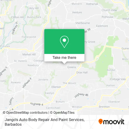 Jango's Auto Body Repair And Paint Services map
