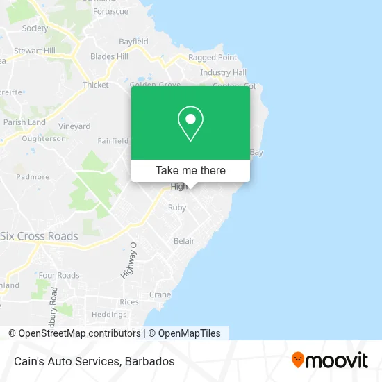 Cain's Auto Services map