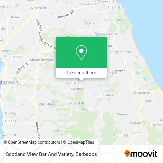 Scotland View Bar And Variety map