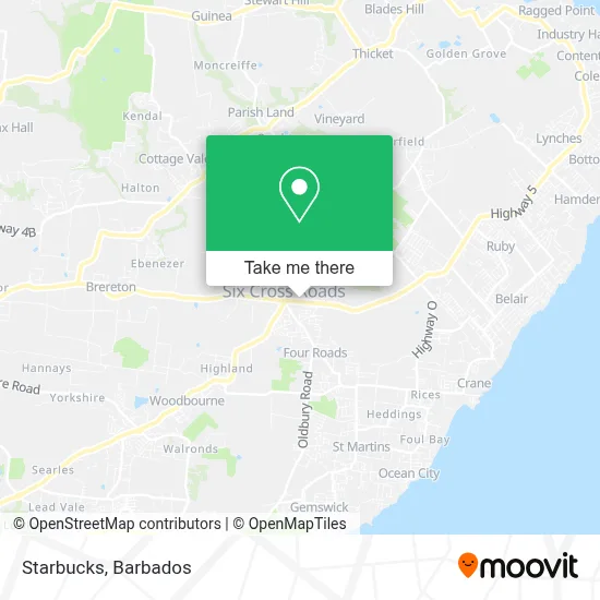 Starbucks map
