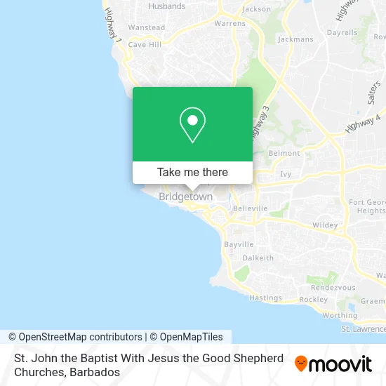 St. John the Baptist With Jesus the Good Shepherd Churches map