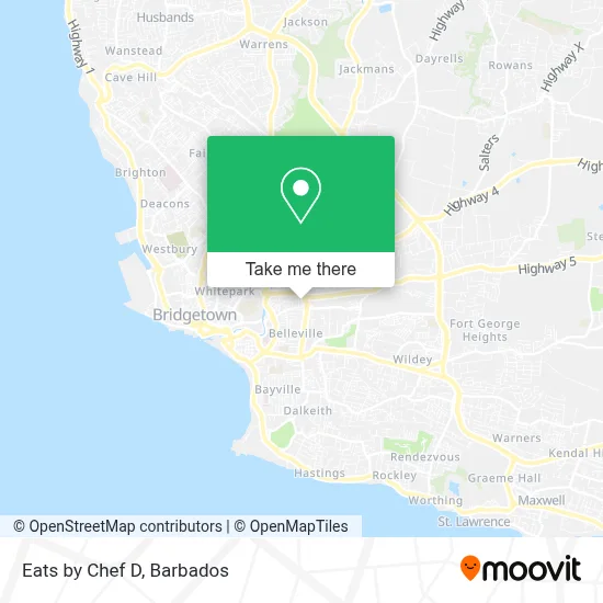 Eats by Chef D map