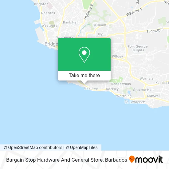 Bargain Stop Hardware And General Store map
