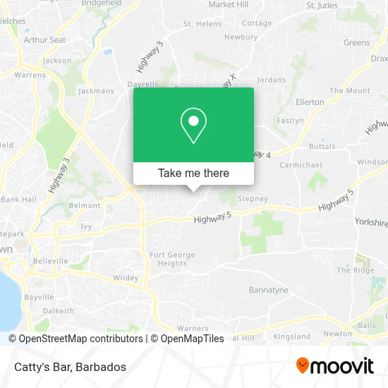 Catty's Bar map