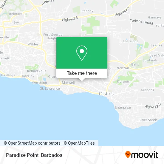 Paradise Point map