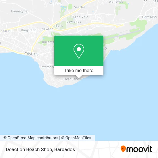 Deaction Beach Shop map