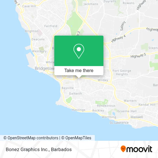Bonez Graphics Inc. map