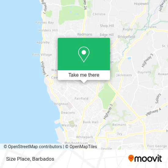 Size Place map
