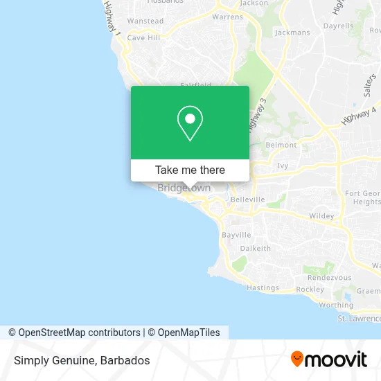 Simply Genuine map
