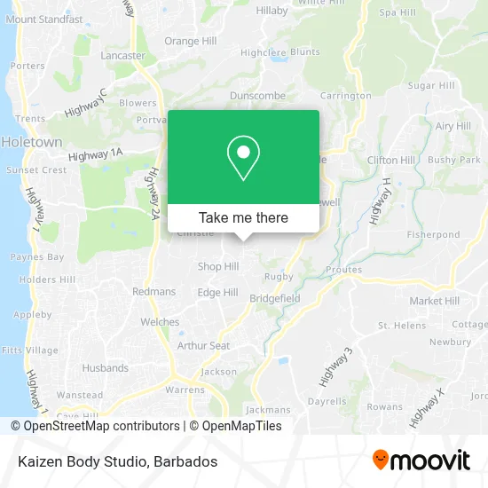 Kaizen Body Studio map
