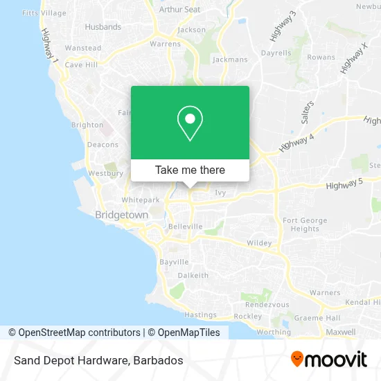 Sand Depot Hardware map