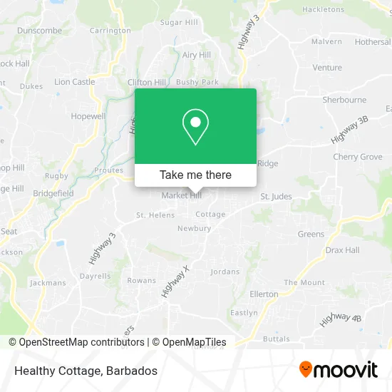 Healthy Cottage map