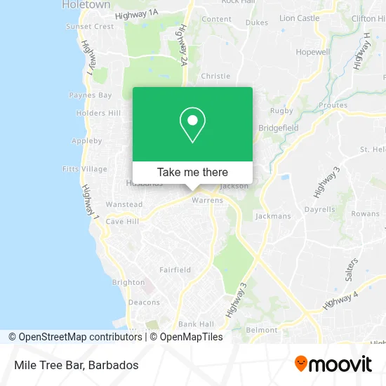 Mile Tree Bar map