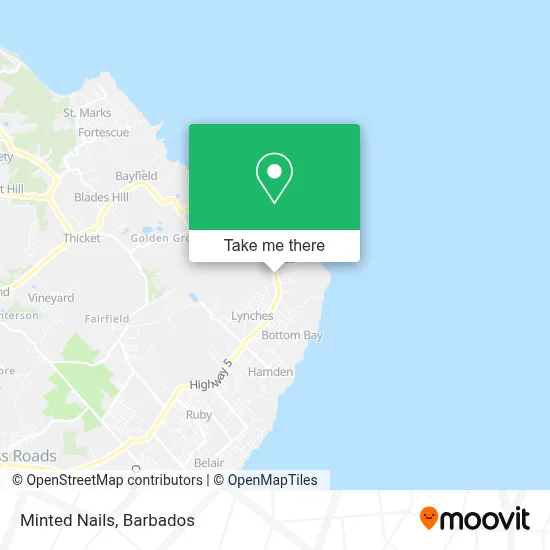 Minted Nails map