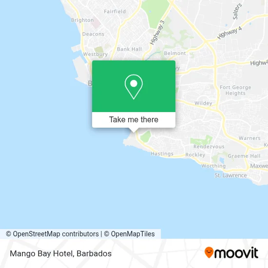 Mango Bay Hotel map