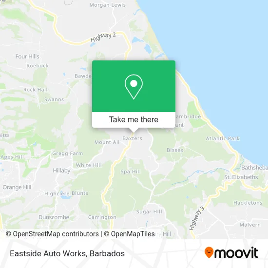Eastside Auto Works map