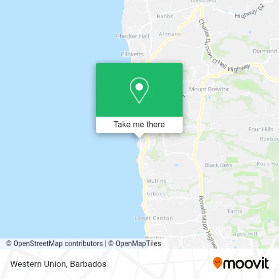 Western Union map