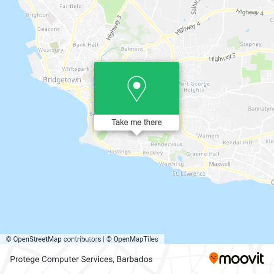 Protege Computer Services map