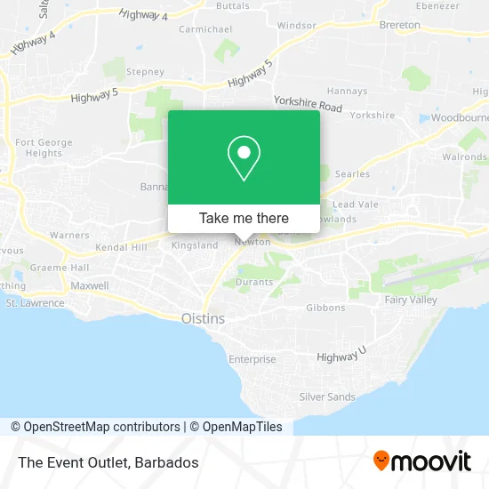 The Event Outlet map