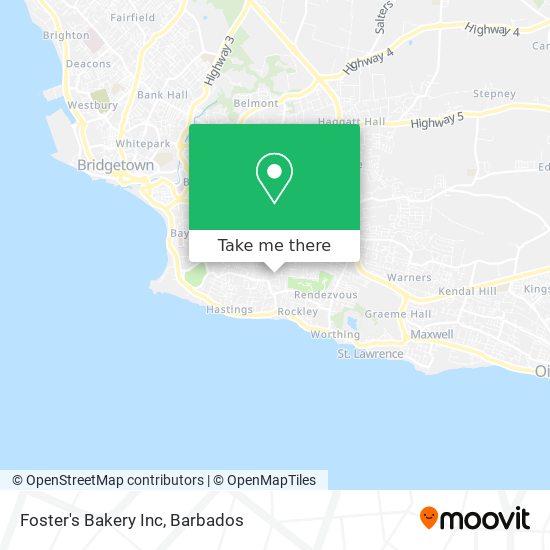 Foster's Bakery Inc map