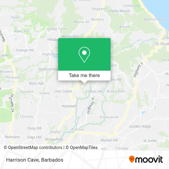 Harrison Cave map
