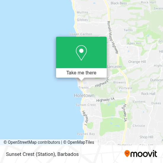 Sunset Crest (Station) map