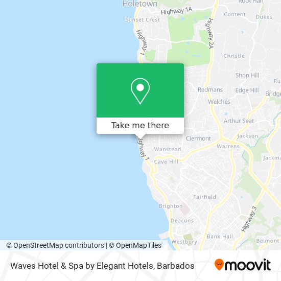 Waves Hotel & Spa by Elegant Hotels map