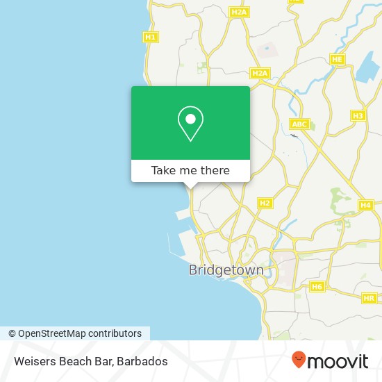 Weisers Beach Bar map