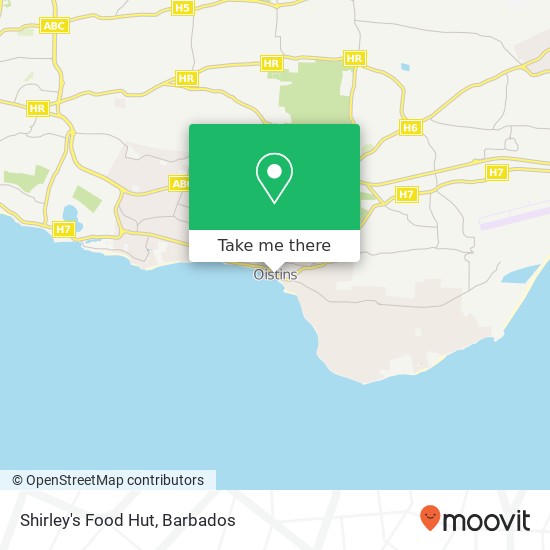 Shirley's Food Hut map