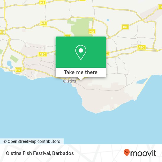 Oistins Fish Festival map