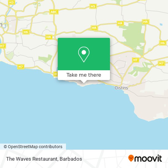 The Waves Restaurant map