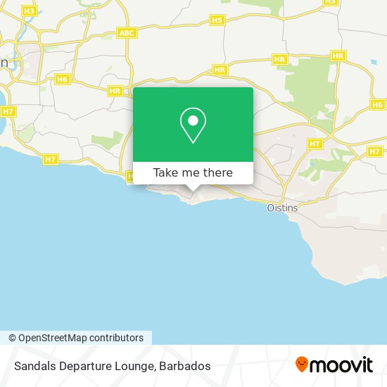 Sandals Departure Lounge map