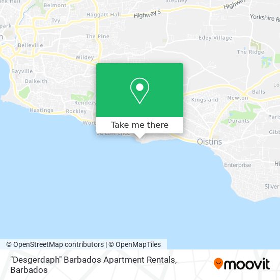 "Desgerdaph" Barbados Apartment Rentals map