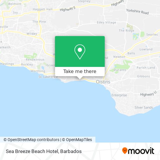 Sea Breeze Beach Hotel map