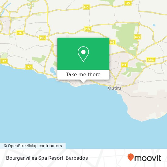 Bourganvillea Spa Resort map