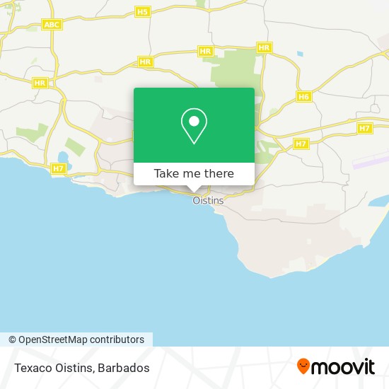 Texaco Oistins map